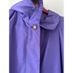 VTG J Gallery Purple Trench Coat Womens Size 5/6 English Country side Old Money Photo 9