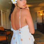 White Sunflower Dress Size M Photo 2