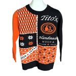 Tito's Handmade Vodka XSmall Orange Black Ugly Christmas Sweater Austin Texas Size M Photo 5