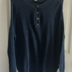 American Eagle  Long Sleeve Sweater Shirt Navy Blue Size S Photo 0