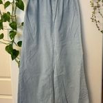 SheIn Light Blue Wide-Leg cotton Pants Photo 0