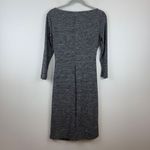 Ralph Lauren  Dress Women 4 Gray Ruched Boat Neck Long Sleeve Stretch Career Work Photo 5