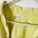 POL Cropped Yellow Corduroy Cutoff Jacket Photo 4