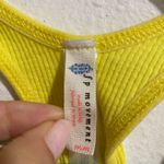Free People  Yellow Throw Crop Top Sz M Photo 3