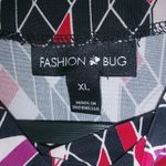 Fashion Bug  XL Red Black Windsor Pattern Top Photo 2