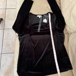 ANATOMIE Calliope Stretch Velvet Top in Black. MSRP $228 Black Size L Photo 13