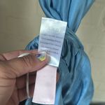 Paco Rabanne dress Elegant Blue Shoulder cuff metallic size 36 or US 2 Photo 4