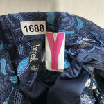 Womans Berek Blue Eyelet Floral Lined Blazer Medium Photo 2