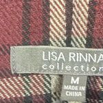 Lisa Rinna Collection Burgundy and Cream flannel vest Red Size M Photo 1