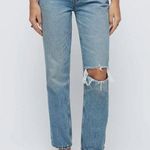 RE/DONE NWT  70s Straight Leg High Rise Jeans in Worn Medium RAF Size 28 Photo 0