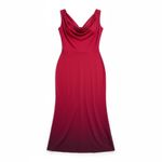 Tik Tok Womens Red Maxi Dress Cowl Neck Sleeveless Party Cocktail Evening Gown S Photo 1