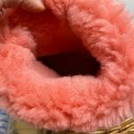 UGG  Classic‎ Short 5825 Leather Sheepskin Lined Winter Boots Pink Coral Orange 7 Photo 6