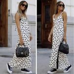 ZARA Limited Edition Polka Dot Maxi Dress Sz S Photo 1