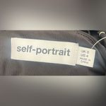 Self Portrait Too Jersey Cut Out Mesh Top Sleeves Black NWOT Women’s Size 4 Photo 7