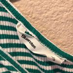 Bluenotes  Small Green and White Striped Tank Top Photo 3
