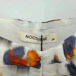 Nocturne Floral Ruched Puff Sleeve Crop Top White Multicolor XS 34 Photo 5