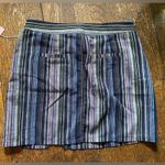 Fashion On Earth  Button Up Stripped Mini Skirt Juniors Size LG NWT Photo 6