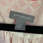 Ann Taylor Wrap Top coral and cream white size small Photo 3