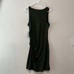 Athleta NWT Della Fitted Green Sleeveless Ruched Side Dress Size Medium Photo 5