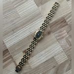 Citizen Eco-Drive Solar Ladies Watch Gold Tone Bracelet Black Dial Photo 3