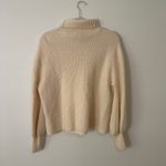 Nordstrom cream knit turtleneck wool & cashmere sweater size M Photo 11