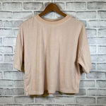 REFLEX velour peach colored short sleeve t Photo 0