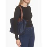Longchamp  Le Pliage Medium Nylon Shoulder Tote - Navy Photo 1