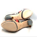 Loeffler Randall "ROSIE" RED, BLACK & CREAM LEATHER PLATFORM HEELS (9B) Photo 9