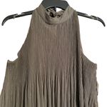 Taylor & Sage NWT  Olive & Gold Pleated Flowy Sleeveless Top Size Large Photo 1