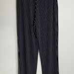 Susan Graver  Striped Pull On Pants Stretchy Women's Size XXS Black White Photo 4