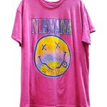 Nirvana  New Pink Graphic T-Shirt - Large Photo 0