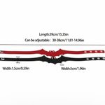 Black Punk Style Halloween Bat Little Devil Collar Faux Leather Choker‎ Necklace Photo 1