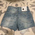 BP. HIGH WAISTED Floral All Over Print Denim MOM SHORTS Size 23 NWT Blue Photo 6