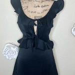 Hello Molly NTM:  Sold Out Online Black Ruffled Halifax Mini Dress in Sz Small Photo 0