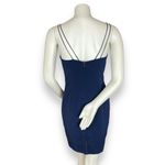 Vintage Niteline Della Roufogali Cocktail Dress Navy Blue Lace Photo 1