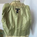 Dialogue Womens Sage Pastel Green Genuine Leather Short Suede Jacket Fringe Western Large Photo 8