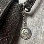 Svala The Tashi Crossbody in Black Embossed Faux Snakeskin Photo 2