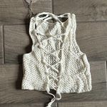 Meshki  Raquel crochet lace up back top Photo 3