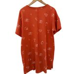 Umgee  French Terry Round Neck MVP Football T-Shirt Dress Orange Size Large Photo 2