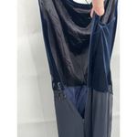 Rimini Maxi Dress Women 6 Navy Blue Velour Fairy Grunge Whimsigoth Beaded Photo 3