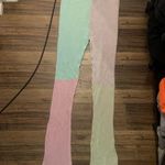 The Ragged Priest  knit colorblock boho pant spring urban outfitters pink free people Photo 5