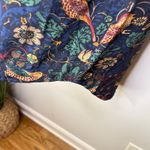 Club Monaco Silk Long Sleeve Bird & Floral Print Mini Dress Size 0 Wearable Art Photo 6