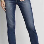 American Eagle  Outfitters Vintage Hi Rise Button Fly Crop Jeans Blue 8 Photo 0