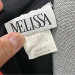 Melissa 90's black maxi dress with red, yellow & blue tulips flowers size 6. Photo 5