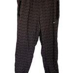 Nike athletic jogger pants women's size L zipper pockets drawstring waist Photo 0