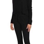 Beyond Yoga Black Waffle Knit Living Easy Lounge Set Sweater Jogger Pants Sz M Photo 1