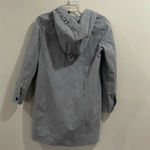 Tonson Beauty MDFSGRY POT STNOZES Trench Coat Gray/Blue Blue Size M Photo 6