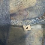 SheIn mock neck mesh long sleeve crop top Photo 1