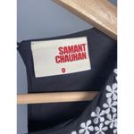 Anthropologie‎ Samant Chauhan Floral Embroidered Tiered Maxi Dress Women's 0 (S) Black Photo 9