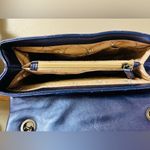 Betsey Johnson  Xomaze Metallic Blue Quilted Shoulder Bag Chain Strap NWT Photo 5